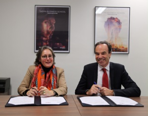 Alice GUILHON, directrice générale SKEMA et Jean-Louis ALLARD, directeur ei-CESI Alice GUILHON, directrice générale SKEMA et Jean-Louis ALLARD, directeur ei-CESI