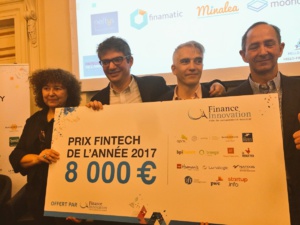 DreamQuark élue "Fintech de l'année 2017" par Finance Innovation