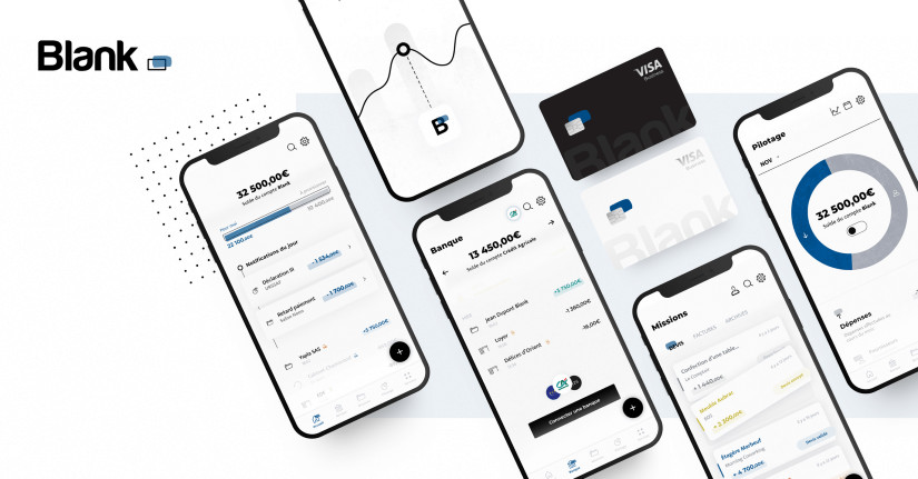 Blank, la néo-banque des professionnels indépendants, nouvelle startup du groupe Crédit Agricole