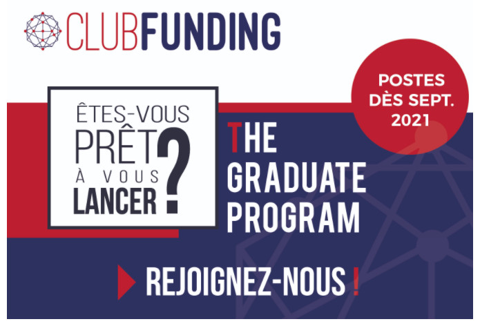 ClubFunding annonce la nouvelle édition de son « Graduate Program » à destination de jeunes talents ClubFunding annonce la nouvelle édition de son « Graduate Program » à destination de jeunes talents