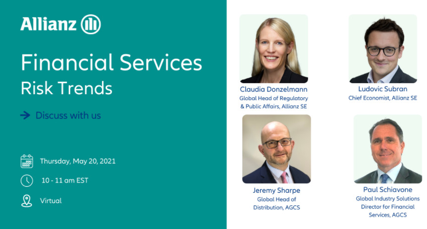Covid, cyber, conformité et ESG : le top 4 des risques du secteur financier Covid, cyber, conformité et ESG : le top 4 des risques du secteur financier