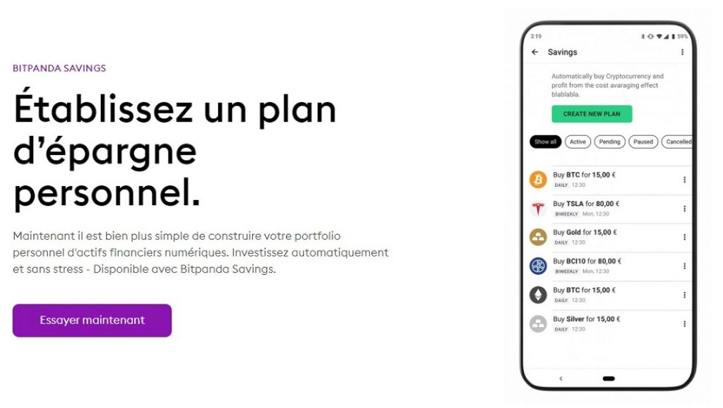 Bitpanda offre une alternative au Livret A : Etablissez un plan d’épargne personnel avec Bitpanda Savings