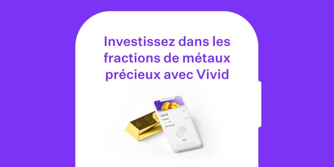 Investissement : les métaux précieux font leur arrivée sur Vivid