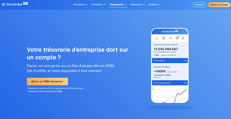 StackinSat lance sa plateforme de placement de trésorerie en Bitcoin pour les entreprises