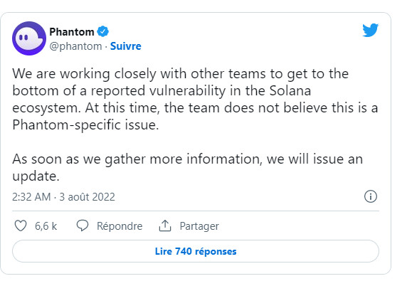 Hack Solana: Comment des milliers d'utilisateurs ont été volés