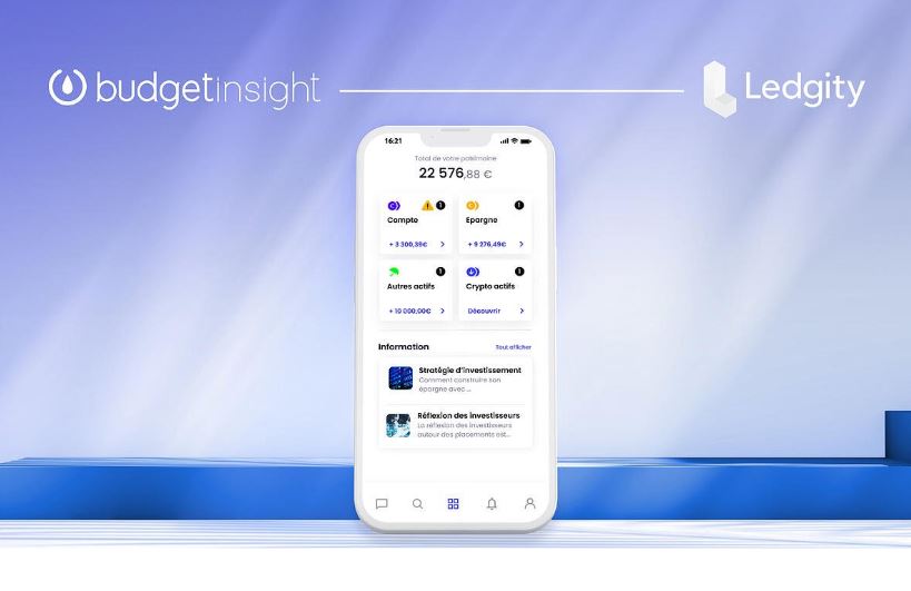 Budget Insight et Ledgity s’allient pour démocratiser la gestion patrimoniale et les cryptos