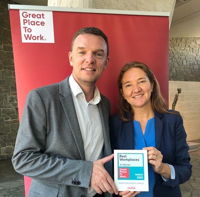 American Express France reçoit la certification Best Workplaces for Women 2022