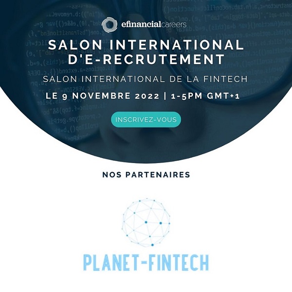 Rejoignez en tant que candidat le Salon international de la Fintech