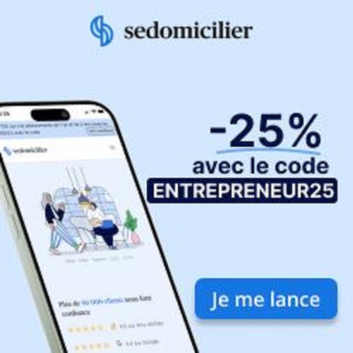 SeDomicilier : -25% sur la domiciliation d'entreprise (Abonnement 1 an, 2 ans et 3 ans)