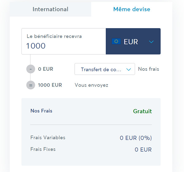 Envoyer de l'argent de Wise vers un autre compte dans la même devise, c’est désormais gratuit ! Envoyer de l'argent de Wise vers un autre compte dans la même devise, c’est désormais gratuit !
