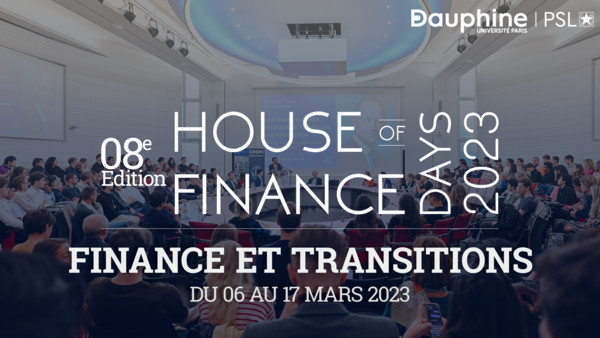 House of Finance Days 2023 - Finance et Transitions House of Finance Days 2023 - Finance et Transitions