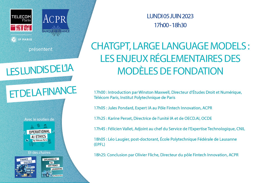 Les lundis de l'IA et de la finance  #7 – ChatGPT, Large Language Models 