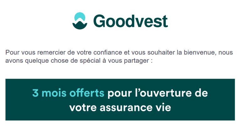 Offre de rentrée Goodvest : 3 mois offerts pour l'ouverture de votre assurance vie