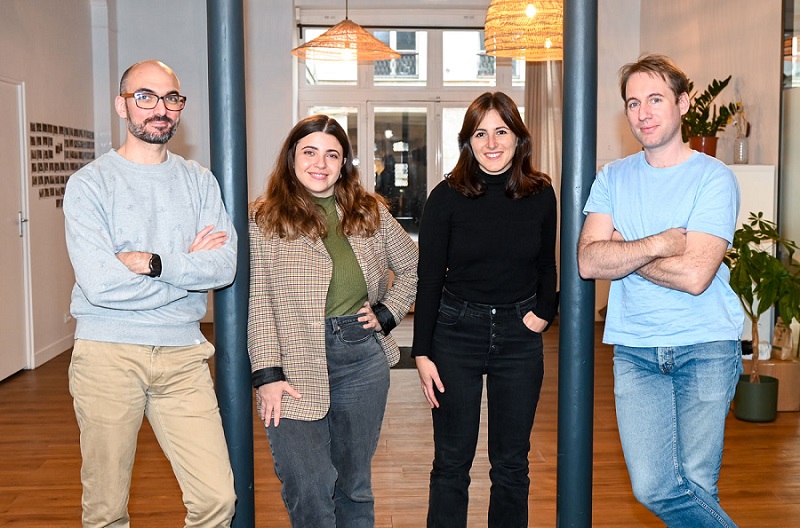 Guillaume Klech, Sabrine Aouida, Marion Aubert et Grégoire Hug (de gauche à droite)