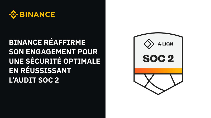 Binance réaffirme son engagement pour une sécurité optimale en réussissant l’audit SOC 2 Binance réaffirme son engagement pour une sécurité optimale en réussissant l’audit SOC 2