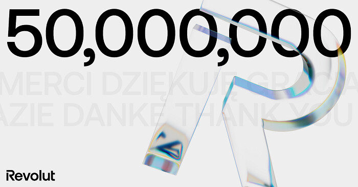Revolut atteint le seuil des 50 millions de clients dans le monde Revolut atteint le seuil des 50 millions de clients dans le monde