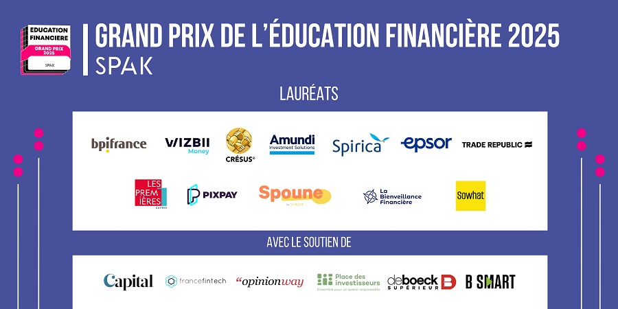 Le Grand Prix de l'Éducation Financière SPAK dévoile ses lauréats Le Grand Prix de l'Éducation Financière SPAK dévoile ses lauréats