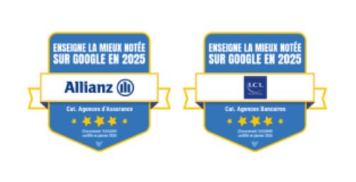 Quelles sont les banques et les assurances les mieux notées sur Google en 2025?