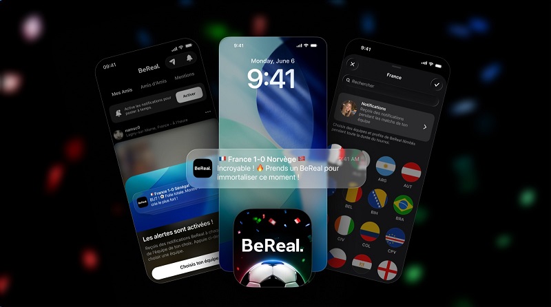 L’app française BeReal lance de nouvelles fonctionnalités pour le Mondial