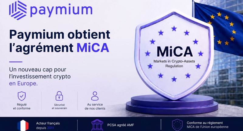 Paymium obtient son agrément MiCA de Prestataire de Services sur Crypto-Actifs Paymium obtient son agrément MiCA de Prestataire de Services sur Crypto-Actifs
