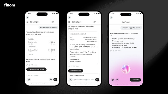 Finom lance Finom AI : le partenaire financier dont chaque entrepreneur a besoin