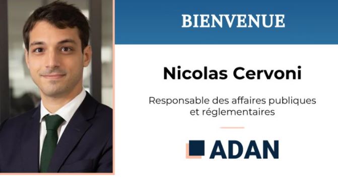 Nicolas Cervoni nommé Responsable des affaires publiques et réglementaires de l'Adan
