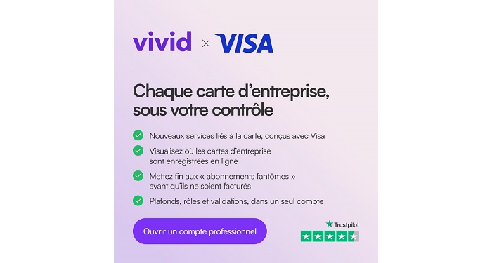 Vivid donne aux entreprises un contrôle total sur les dépenses de leurs collaborateurs