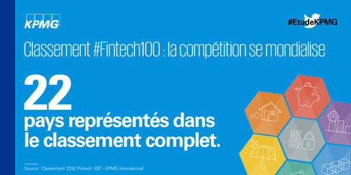 Ce qu’il faut retenir de l’édition 2016 du classement FinTech 100 de KPMG…