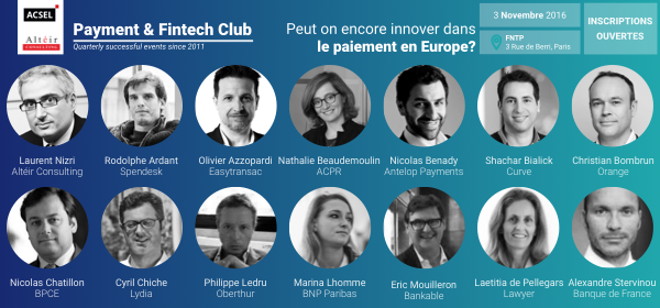 Matinée exceptionnelle de la commission Moyens de Paiement & fintech de l'Acsel