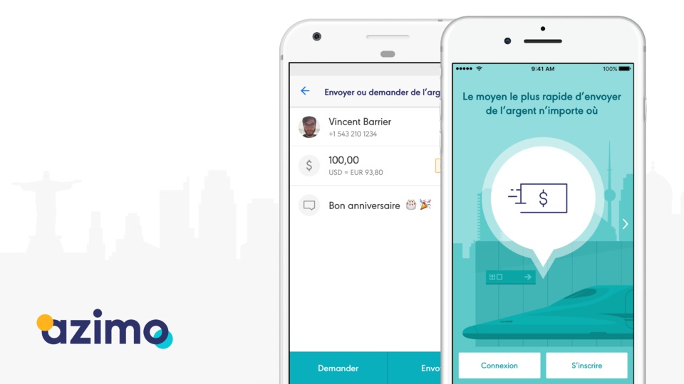  Paiement P2P : Azimo lance une nouvelle fonctionnalité de transfert  d’argent entre particuliers via téléphone mobile