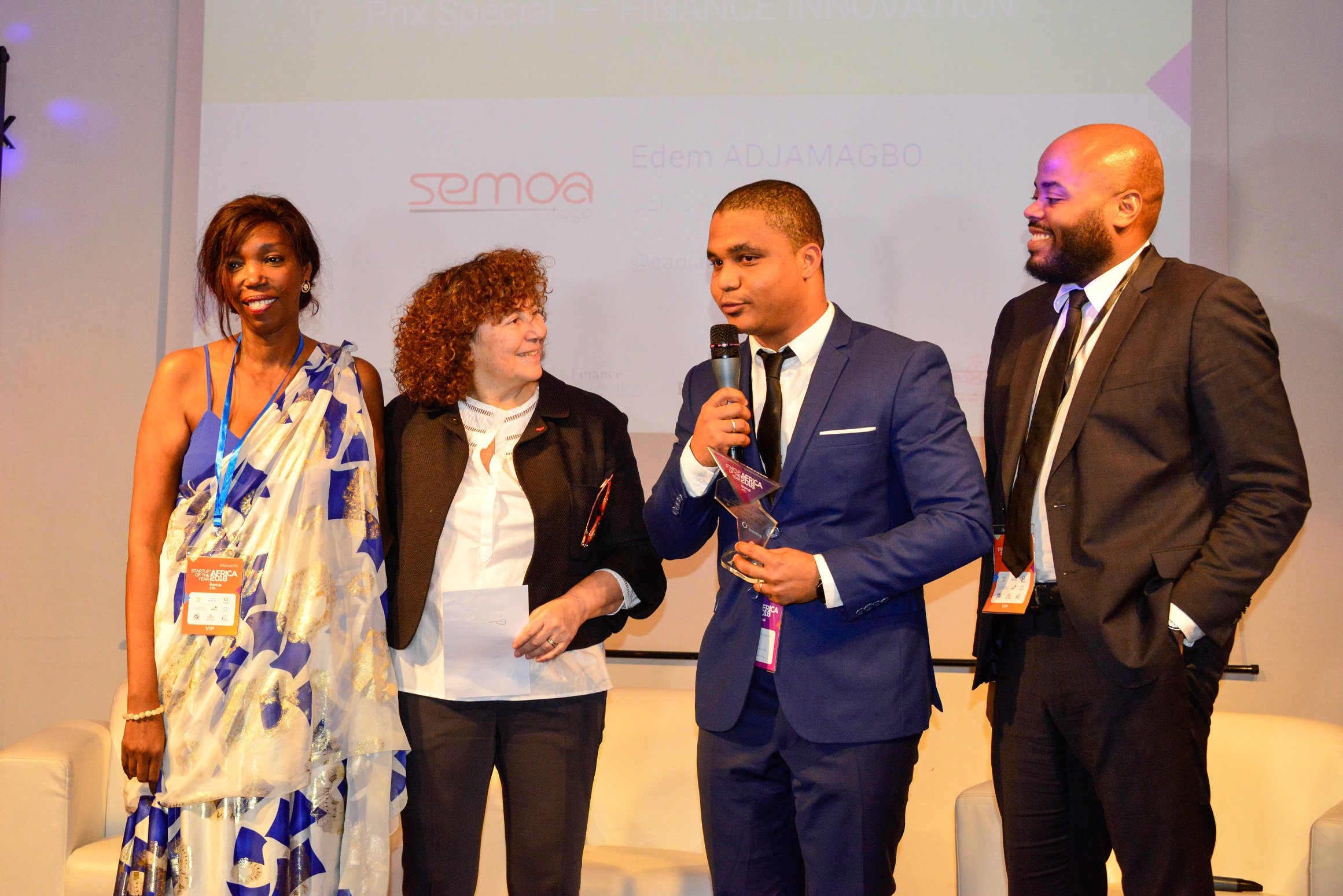 Joëlle Durieux a elle-même remis le «Prix spécial Fintech Destination Afrique » pour récompenser une FINTECH internationale qui est installée ou qui souhaite s'installer en Afrique. Joëlle Durieux a elle-même remis le «Prix spécial Fintech Destination Afrique » pour récompenser une FINTECH internationale qui est installée ou qui souhaite s'installer en Afrique.