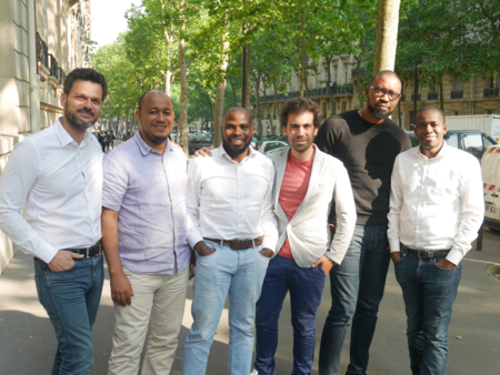 L'équipe de Partech Africa avec les cofondateurs de TradeDepot