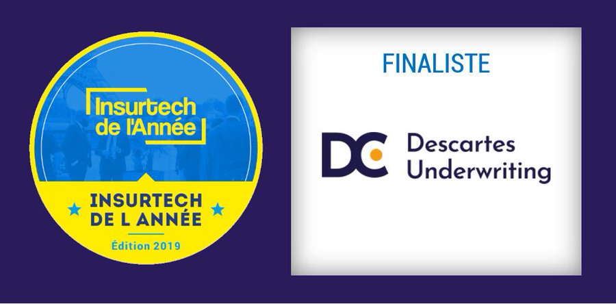 Descartes Underwriting élue "Insurtech de l'Année 2019" par Finance Innovation