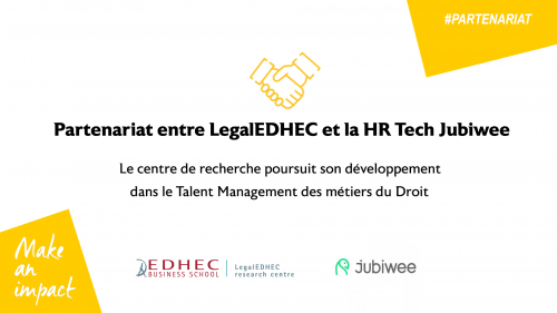 LegalEDHEC annonce un partenariat avec une HR Tech et poursuit son développement dans le talent management des métiers du droit