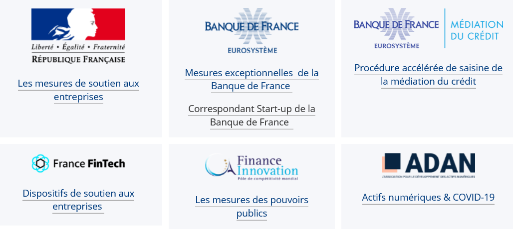 Covid-19 : Informations à destination des Fintech