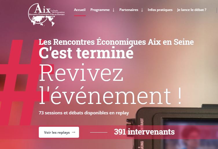 Rencontres Économiques Aix en Seine : le replay