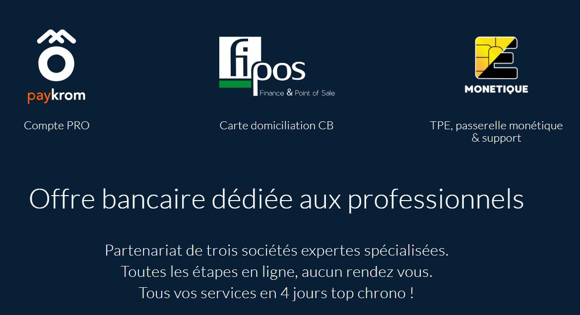 paykrom, FiPOS et E-monétique s’allient pour créer une offre bancaire dédiée aux professionnels