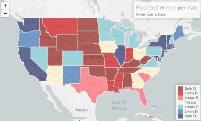 Elections U.S. : les estimations de QuantCube Technology basées sur l'analyse des réseaux sociaux...
