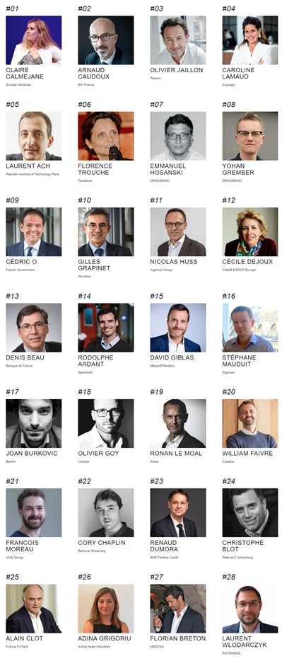 La FinTech à l'honneur dans le top 50 des personnalités les plus influentes dans la Tech en France La FinTech à l'honneur dans le top 50 des personnalités les plus influentes dans la Tech en France