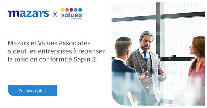 Values Associates et Mazars aident les entreprises à repenser la mise en conformité Sapin 2 avec la première plateforme RegTech, ConformEthics