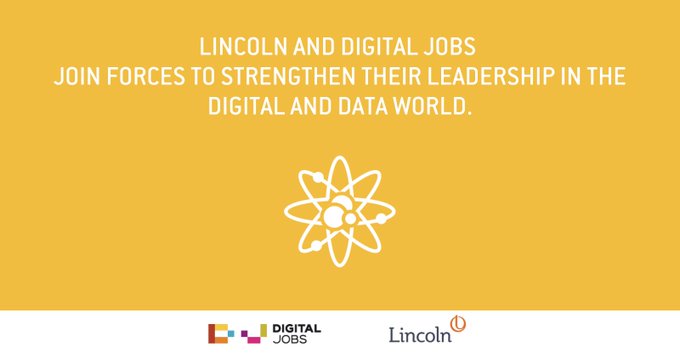 Lincoln et Digital Jobs s'unissent pour renforcer leur leadership sur l'univers du digital et de la data