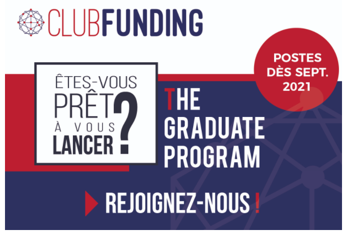 ClubFunding annonce la nouvelle édition de son « Graduate Program » à destination de jeunes talents ClubFunding annonce la nouvelle édition de son « Graduate Program » à destination de jeunes talents