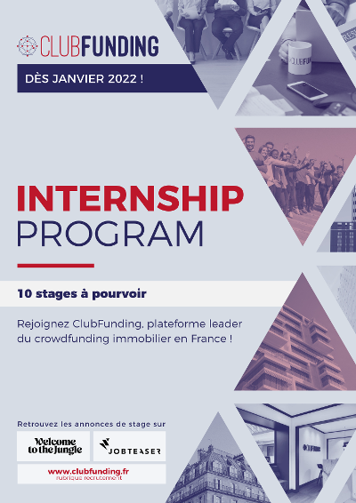 ClubFunding lance la première édition de son "Internship Program" à destination de jeunes talents