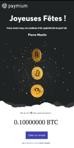 Paymium propose à ses clients d’offrir des Bitcoins pour les fêtes de fin d’année