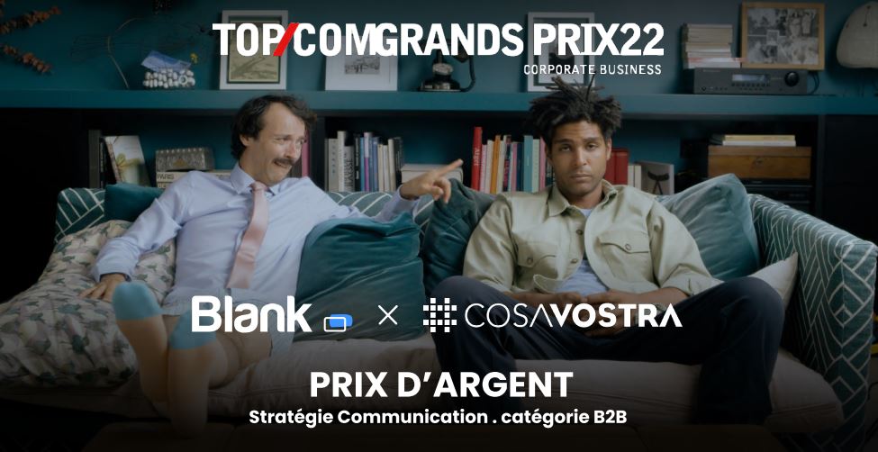 Blank, récompensé pour sa toute première campagne de communication