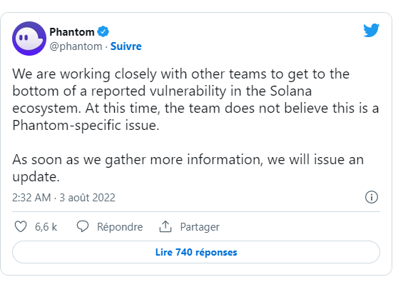 Hack Solana: Comment des milliers d'utilisateurs ont été volés