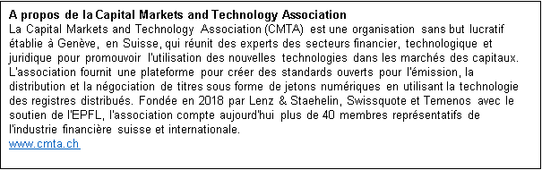 L'industrie financière suisse réalise avec succès des transactions boursières sur produits d'investissement tokenisés