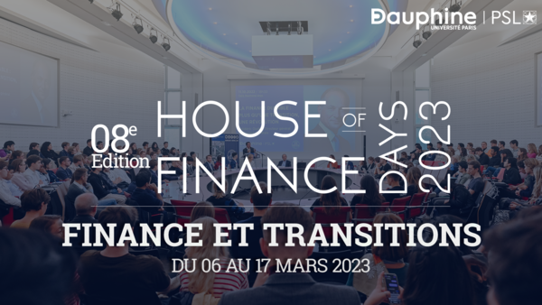 House of Finance Days 2023 - Finance et Transitions