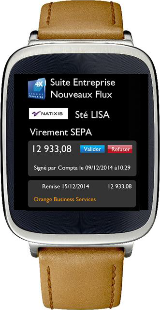 Banque Populaire s’apprête à lancer la première application bancaire professionnelle dédiée aux montres connectées