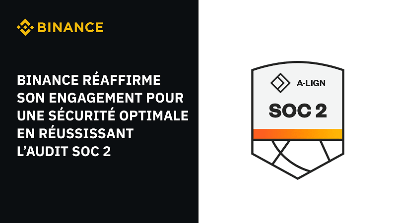 Binance réaffirme son engagement pour une sécurité optimale en réussissant l’audit SOC 2 Binance réaffirme son engagement pour une sécurité optimale en réussissant l’audit SOC 2